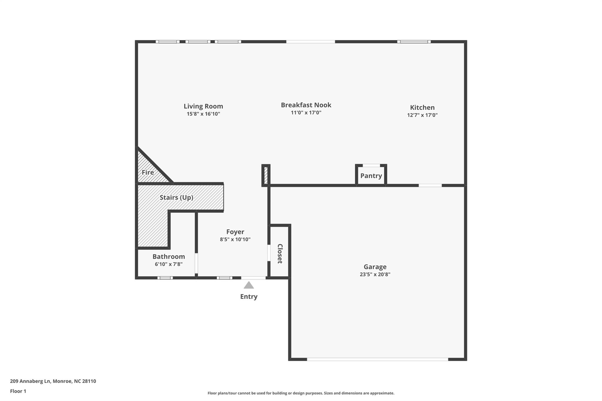 Property image 4 of 209 Annaberg Lane in St Johns Forest, Monroe, NC 28110