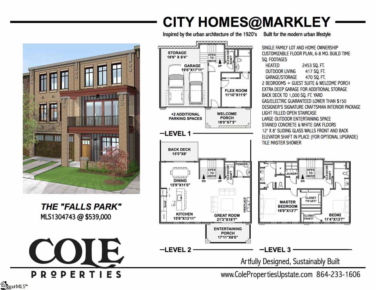 Property image 2 of 435 N Markley Street in City Homes at Markley, Greenville, SC 29601